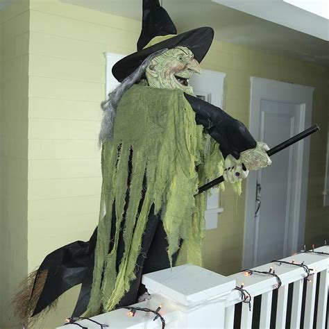 Halloween Magic Made Easy with Home Depot's Flying Witch Decorations